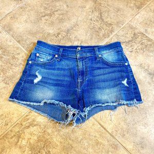 7 For All Mankind Size 26 Cutoff Jean Shorts